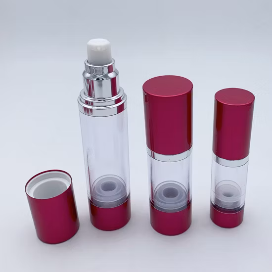 15ml 30ml 50ml PP Plastic Wholesale Broken Beads Pearl Essence Cosmetic Packaging Serum Alum Airless Pump Bottle