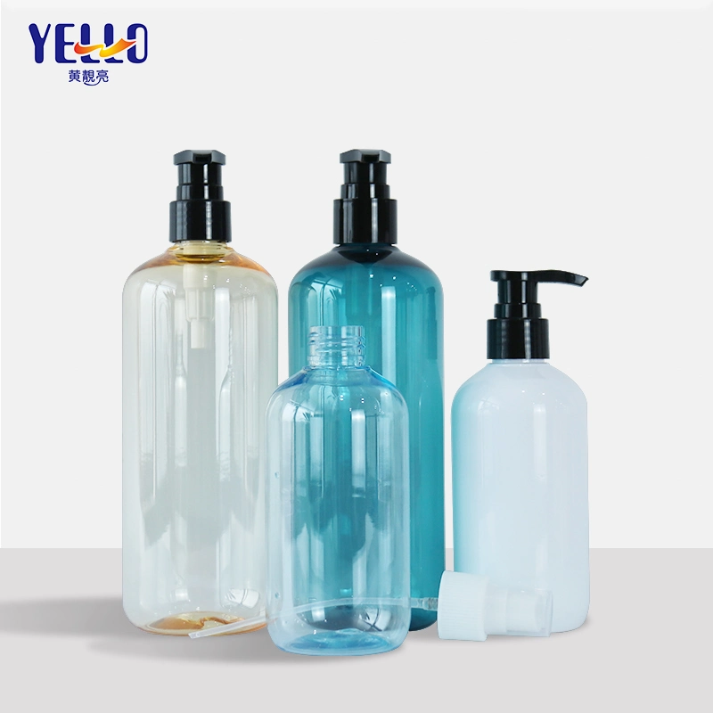 Cosmetic Packaging HDPE Travel Purple Green Pink Refillable Empty Plastic Pump Wholesale Shampoo and Conditioner Bottles