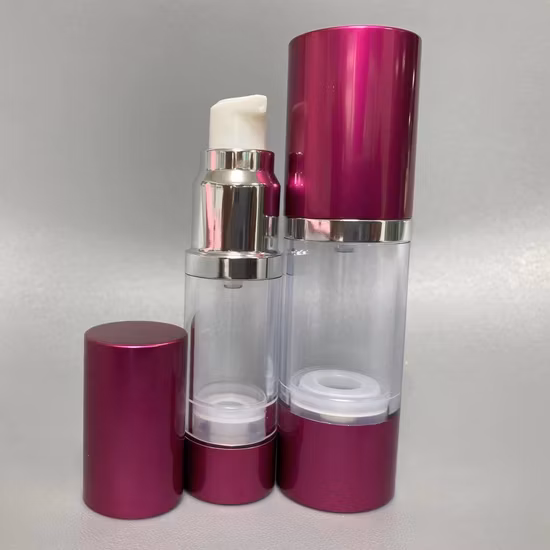 15ml 30ml 50ml PP Plastic Wholesale Broken Beads Pearl Essence Cosmetic Packaging Serum Alum Airless Pump Bottle