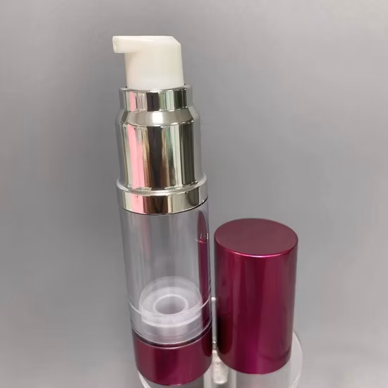 15ml 30ml 50ml PP Plastic Wholesale Broken Beads Pearl Essence Cosmetic Packaging Serum Alum Airless Pump Bottle